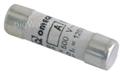 Fine fuse size ø10x38mm 2A rated 500V type gI fast-acting Qty 1