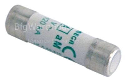 Fine fuse size ø10x38mm 12A slow-acting rated 500V type aM Qty 1
