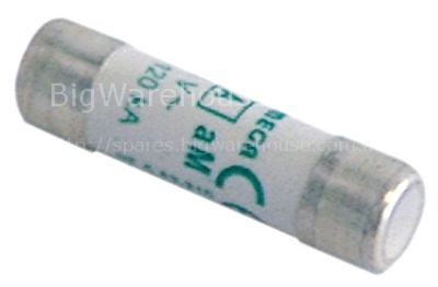 Fine fuse size ø10x38mm 20A slow-acting rated 400V type aM Qty 1