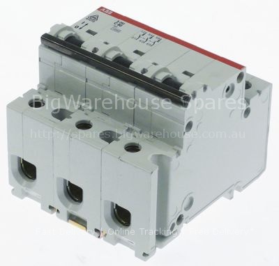 Line circuit breaker 3-pole 80A tripping type C rated 400V conne
