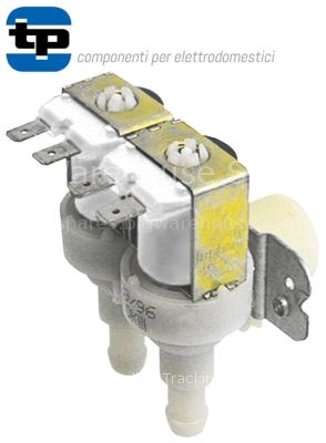 Solenoid valve double angled 230VAC inlet 3/4" outlet 10.5mm DN1