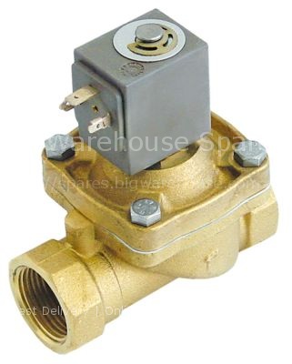 Solenoid valve 2-ways 24VAC connection 1" L 105mm DN 18,5mm slid