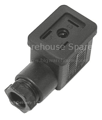 Power socket plug type DIN 43650B small
