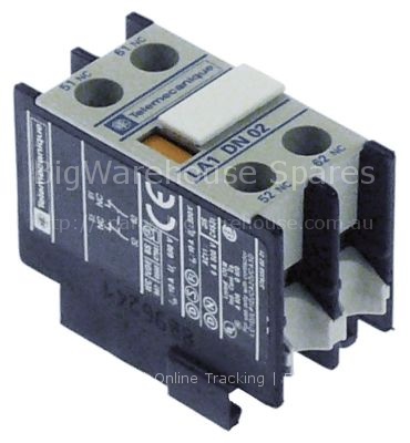 Auxiliary contact contacts 2NC AC15 10A connection screw type LA