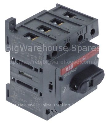 Load disconnector 4NC 80A shaft ø 6x6mm connection screw type OT