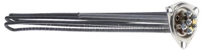 Heating element 12500W 230V mounting ø 57,5mm heating circuits 3
