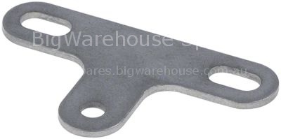 Connector for transport system L 66mm W 38mm hole ø 6x12mm