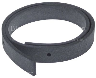 Foam rubber gasket W 20mm thickness 4mm Qty 600mm punched