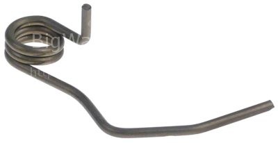 Torsion spring ø 18mm wire gauge ø 3mm Qty 1 pcs