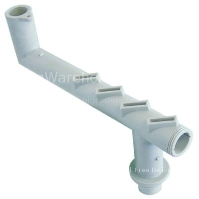 Wash arm L 250mm mounting pos. lower nozzles 4 mounting ø 25mm s