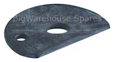 Gasket for wash arm ø 44mm ID ø 11mm thickness 2mm rubber with f