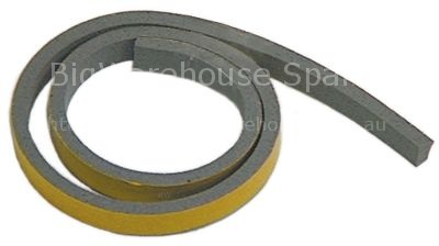 Foam rubber gasket W 8mm thickness 4mm self-adhesive Qty supplie