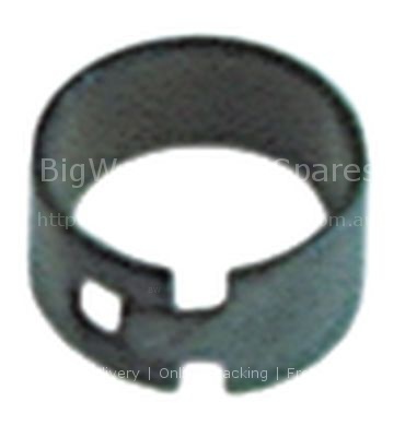 Clamping ring for shaft ø 10mm ID ø 9,4mm H 6mm