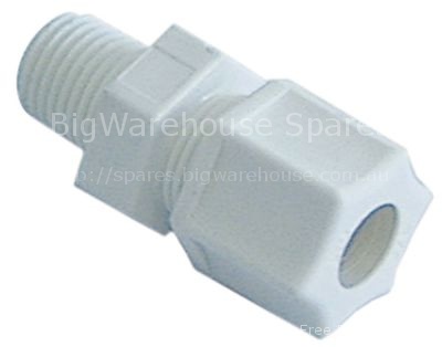 Hose connector thread 3/8" straight
