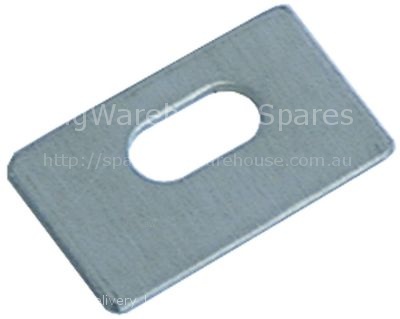 Plate for tie bar sliding plate