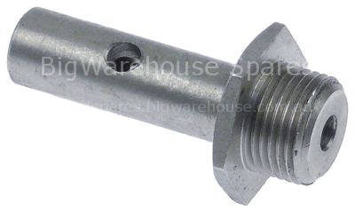 Rinse arm shaft mounting pos. upper ø 12mm H 50mm thread 3/8" th