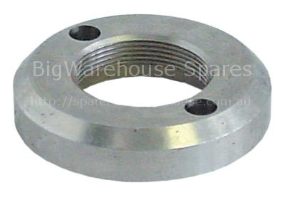 Knurled nut thread M26x1 stainless steel ø 48,6mm H 10mm