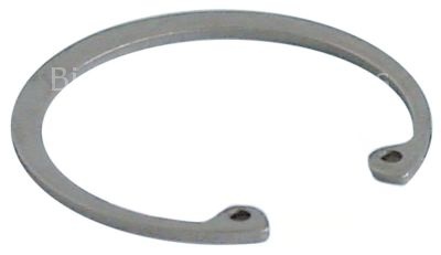 Retaining ring bore ø 48mm thickness 1,9mm stainless steel DIN 4