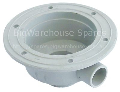 Intake body thread 1½" ED ø 140mm H 75mm ID ø 85mm hose ø 30mm