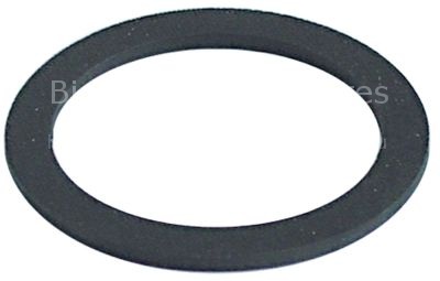 Flat gasket rubber ED ø 75mm ID ø 59mm thickness 2mm Qty 1 pcs