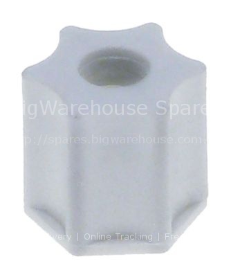 Union nut thread 1/4" connection 1/4" plastic H 17,5mm for by-pa