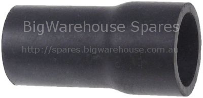 Formed hose hose ext. ø 35mm hose int. ø 28mm L 68mm black Qty 1