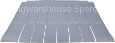 Curtain W 630mm H 540mm plastic W1 550mm