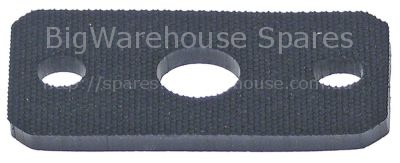 Gasket thickness 3,3mm rubber suitable for COMENDA L 55mm W 30mm