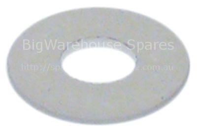 Flat gasket with PTFE ED ø 11mm ID ø 4,5mm thickness 0,8mm Qty 1