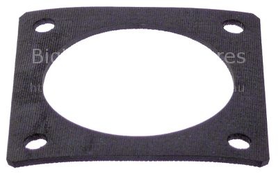Gasket for inlet valve ID ø 76mm L 100mm W 100mm thickness 3mm h