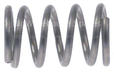 Compression spring ø 10mm L 16mm wire gauge ø 1,2mm