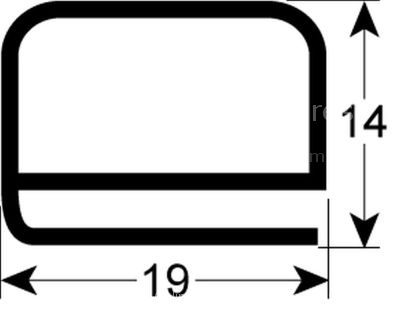 Door seal L 590mm