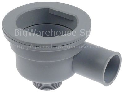 Intake/drain body thread 1½" ED ø 130mm ID ø 90mm hose ø 50mm