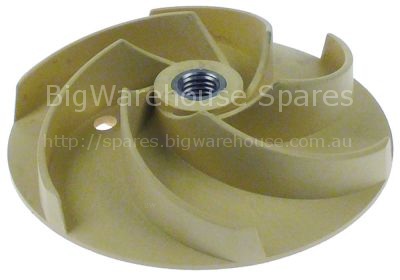 Impellor ø 135 mm H 37 mm shaft intake ø 18 mm rotation directio