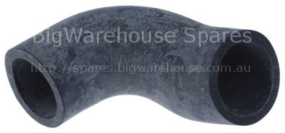 Formed hose end piece A ext. ø 66mm end piece A int. ø 52mm AD2