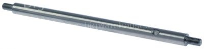 Spindle L 185mm ø 10mm thread M6 for overflow pipe