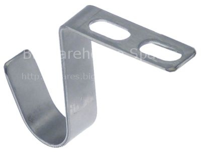 Bracket for drying L 75mm W 15mm thickness 2mm H 57mm