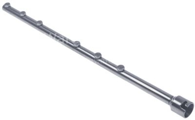 Wash arm stationary mounting pos. upper/lower L 525mm nozzles 6