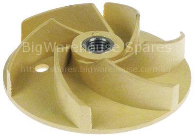 Impellor ø 111 mm H 41 mm shaft intake ø 18 mm rotation directio