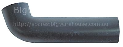 Formed hose L 350mm warewashing L-shape equiv. no. 200750 ID ø 6