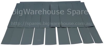 Curtain W 590mm H 480mm mounting pos. input for dishwasher