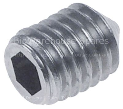 Grub screw thread M8 L 12mm SS DIN 914 intake internal hexagon W
