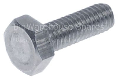Hexagonal screw thread M4 thread L 12mm SS WS 7 Qty 1 pcs head t