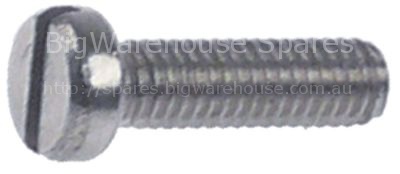 Flat-headed bolt thread M3.5 thread L 12mm SS DIN 84/ISO 1207 Qt