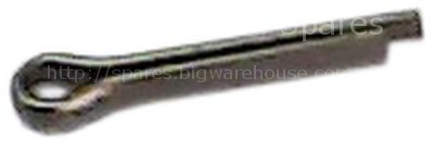 Roll pin ø 2mm L 12mm stainless steel 1481