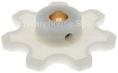 Gear wheel for impulse teeth 7 shaft intake ø 25mm H 37,5mm suit