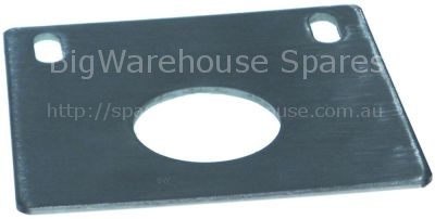 Fixing plate L 120mm W 110mm H 3mm ball port ø 44mm