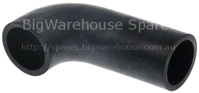 Extraction hose L 215mm ED ø 80mm ID ø 62mm