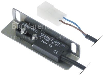 Magnetic switch L 65mm W 20mm 1NO 24V connection coded plug cabl