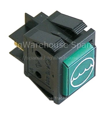 Indicator light mounting measurements 30x22mm 230V green connect